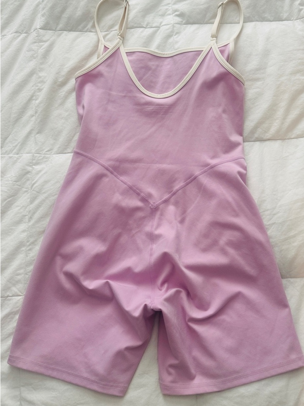 437 THE SHORTS ONESIE IN PARFAIT & CRÈME SIZE LARGE - Picture 6 of 7
